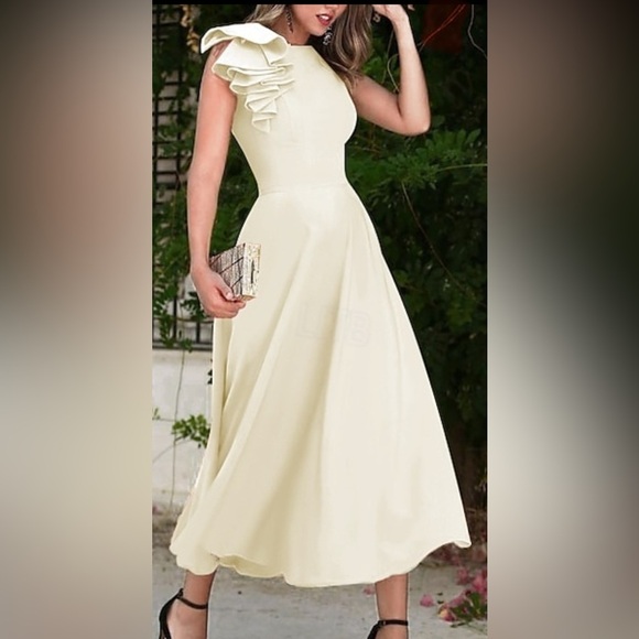 NWT TS Couture Dusty Pink A Line Party Dress - Picture 6 of 7